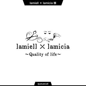 queuecat (queuecat)さんの美容室「lamiell」のロゴを募集！への提案