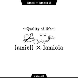 queuecat (queuecat)さんの美容室「lamiell」のロゴを募集！への提案