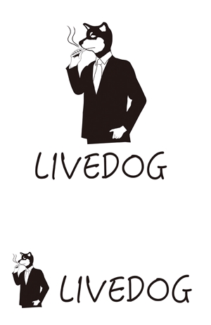 田中　威 (dd51)さんの舞台制作会社「LIVEDOG」のロゴ制作への提案