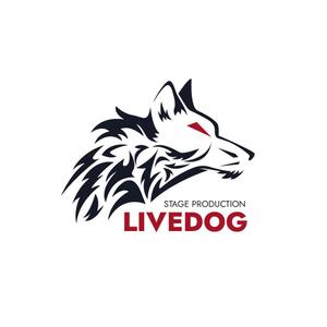 creative house GRAM (creative_house_GRAM)さんの舞台制作会社「LIVEDOG」のロゴ制作への提案