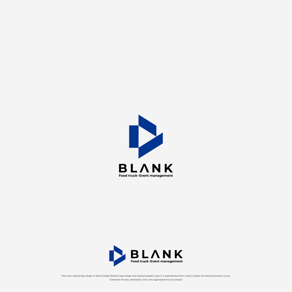 フードトラック・イベント運営会社「株式会社ブランク（BLANK inc.）」のロゴ制作