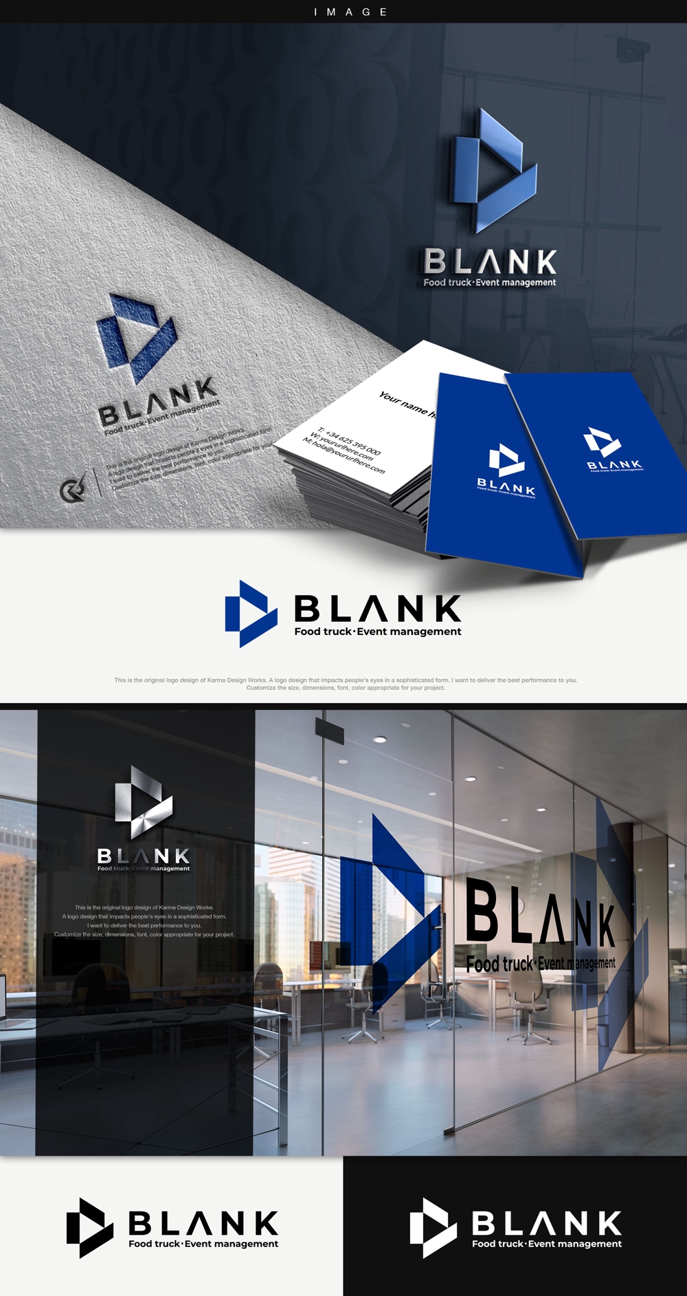 フードトラック・イベント運営会社「株式会社ブランク（BLANK inc.）」のロゴ制作