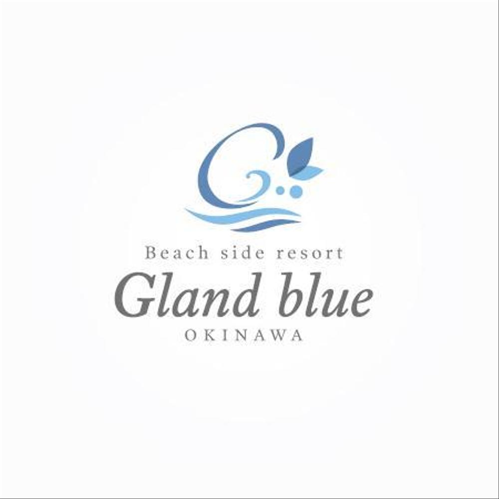 海沿い宿泊施設「Gland blueOkinawa」のロゴ作成