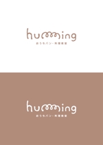 HAREAME (hareame)さんの「おうちパン・料理教室humming」のロゴへの提案