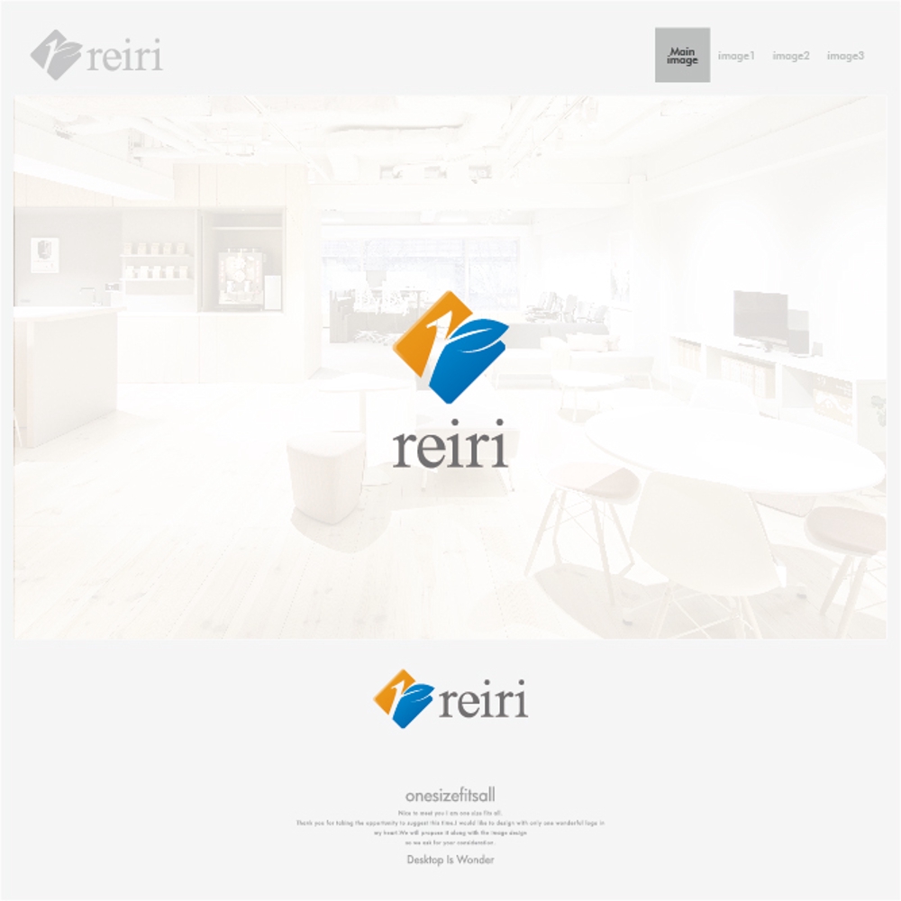 ネットショッピング販売ブランド『reiri』のロゴ