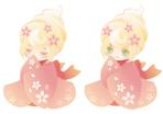 雨月ゆい (yuiuduki)さんのソフトクリーム屋さんのゆるキャラデザイン（姫、着物、桜、ソフトクリーム）への提案