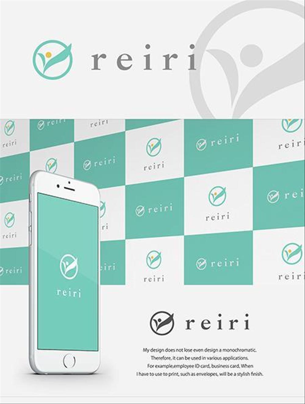 ネットショッピング販売ブランド『reiri』のロゴ