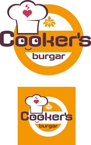 CF-Design (kuma-boo)さんの「cooker's  ニューコッカーズバーガー」のロゴ作成への提案