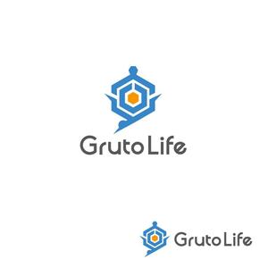 atomgra (atomgra)さんの医療と健康（ヘルスケア）サービスを提供する「Gruto Life」のロゴへの提案
