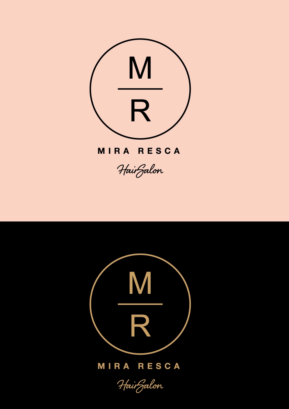新規　美容室　「Mira Resca」　のロゴ　