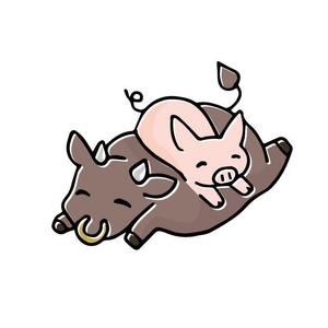 スタジオきなこ (kinaco_yama)さんの豚、牛のイラストへの提案