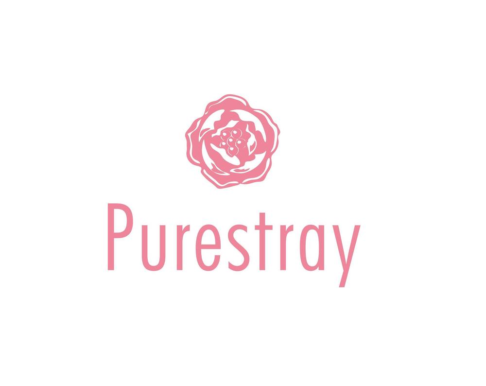 「Purestray    (株)ピュアレストレイ　（日本語は重要ではありません）」のロゴ作成
