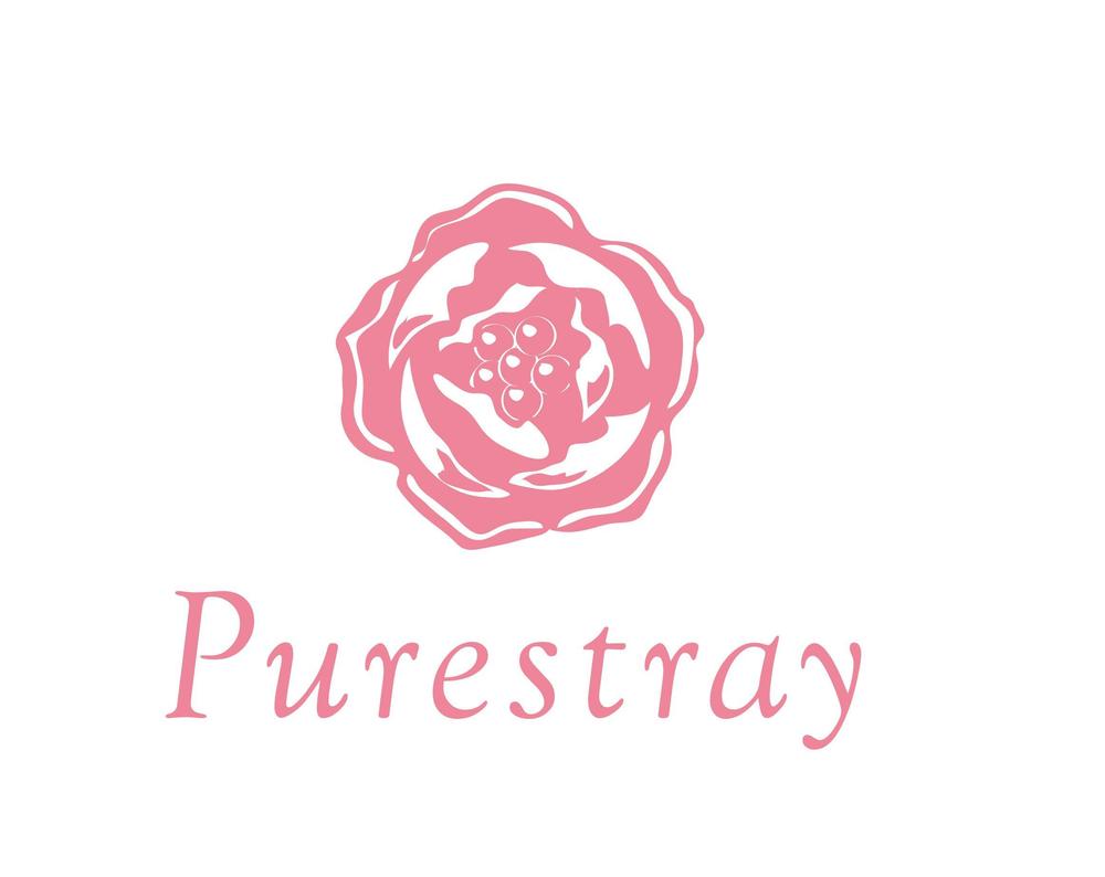 「Purestray    (株)ピュアレストレイ　（日本語は重要ではありません）」のロゴ作成