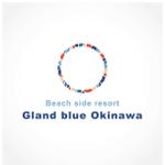 T-design (fiverb2)さんの海沿い宿泊施設「Gland blueOkinawa」のロゴ作成への提案