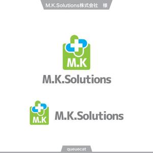 queuecat (queuecat)さんの産業医活動・健康管理業務「M.K.Solutions株式会社」のロゴマークデザインへの提案