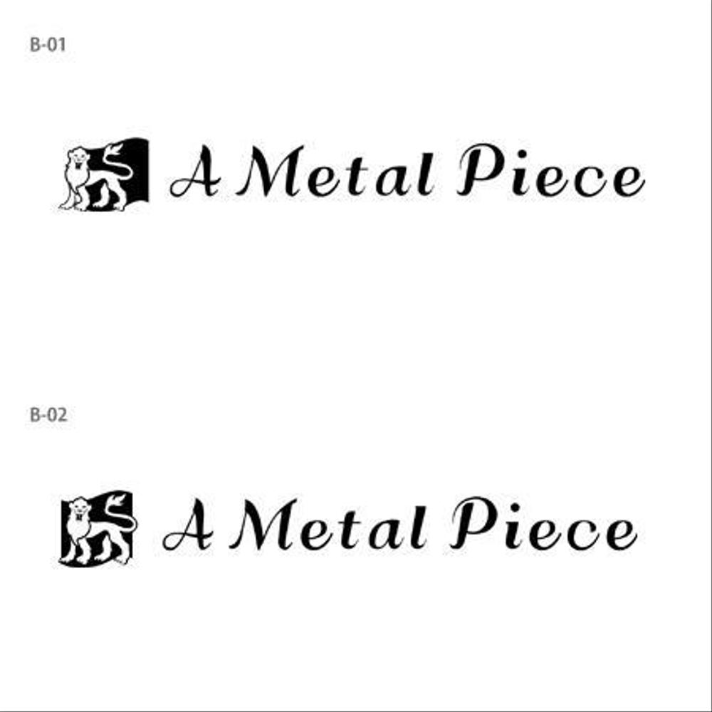 「A Metal Piece」のロゴ作成（商標登録なし）