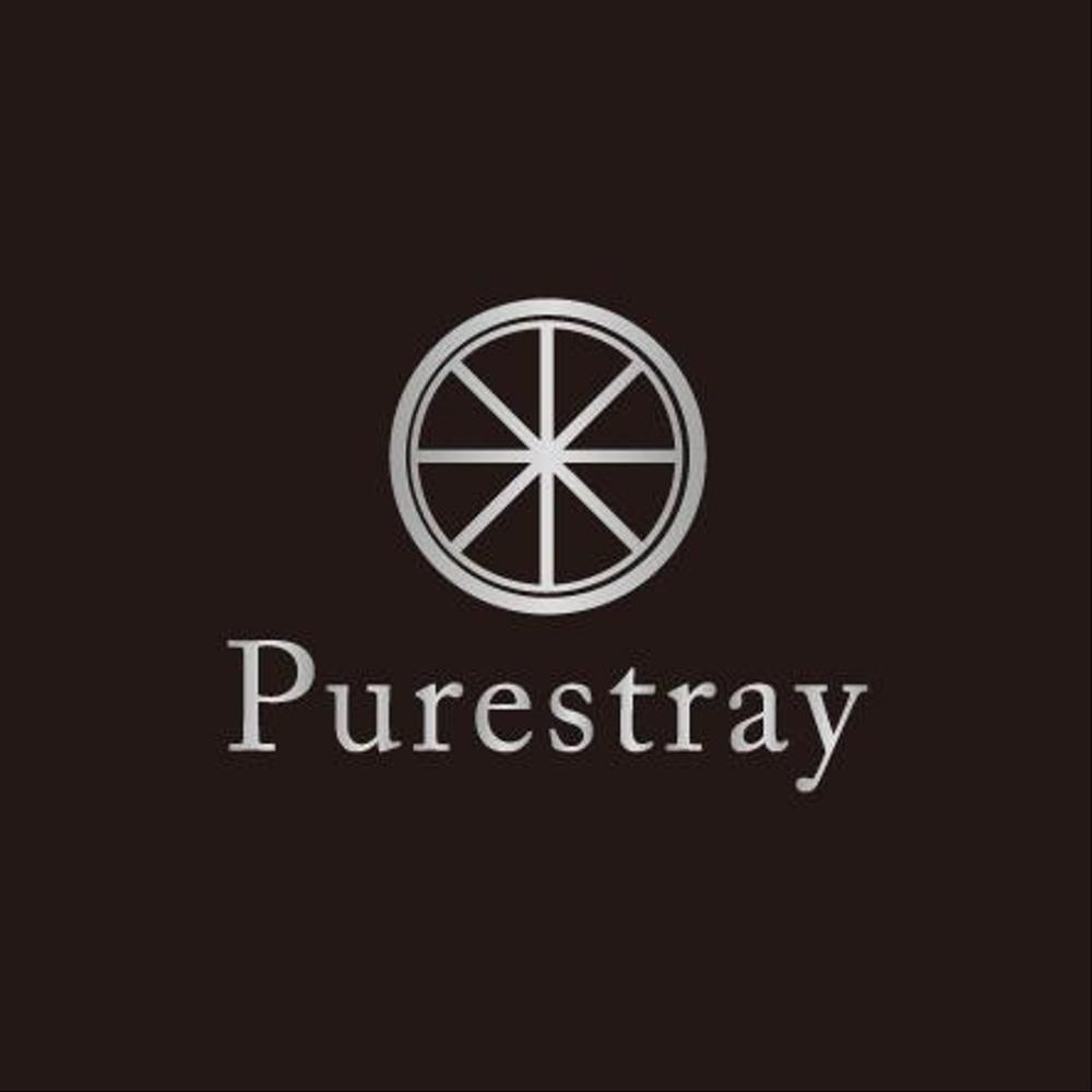 「Purestray    (株)ピュアレストレイ　（日本語は重要ではありません）」のロゴ作成