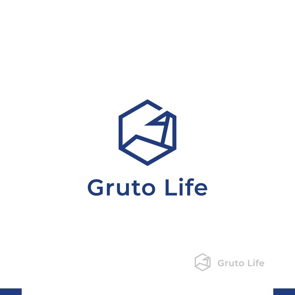 医療と健康（ヘルスケア）サービスを提供する「Gruto Life」のロゴ