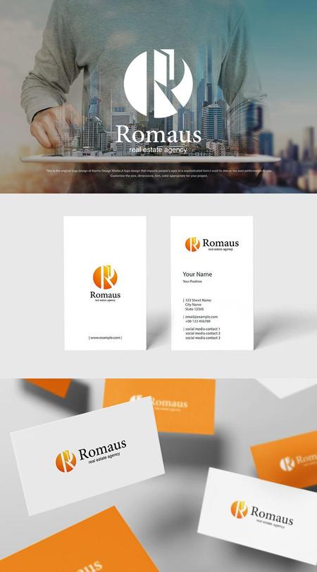 Karma Design Works (Karma_228)さんの株式会社Romaus　不動産業のロゴへの提案