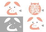 nana (nana_24ki)さんのハム工房　「義ハム」のロゴへの提案