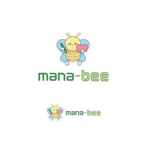 wisdesign (wisteriaqua)さんの学習塾「ｍａｎａ－ｂｅｅ」のロゴへの提案