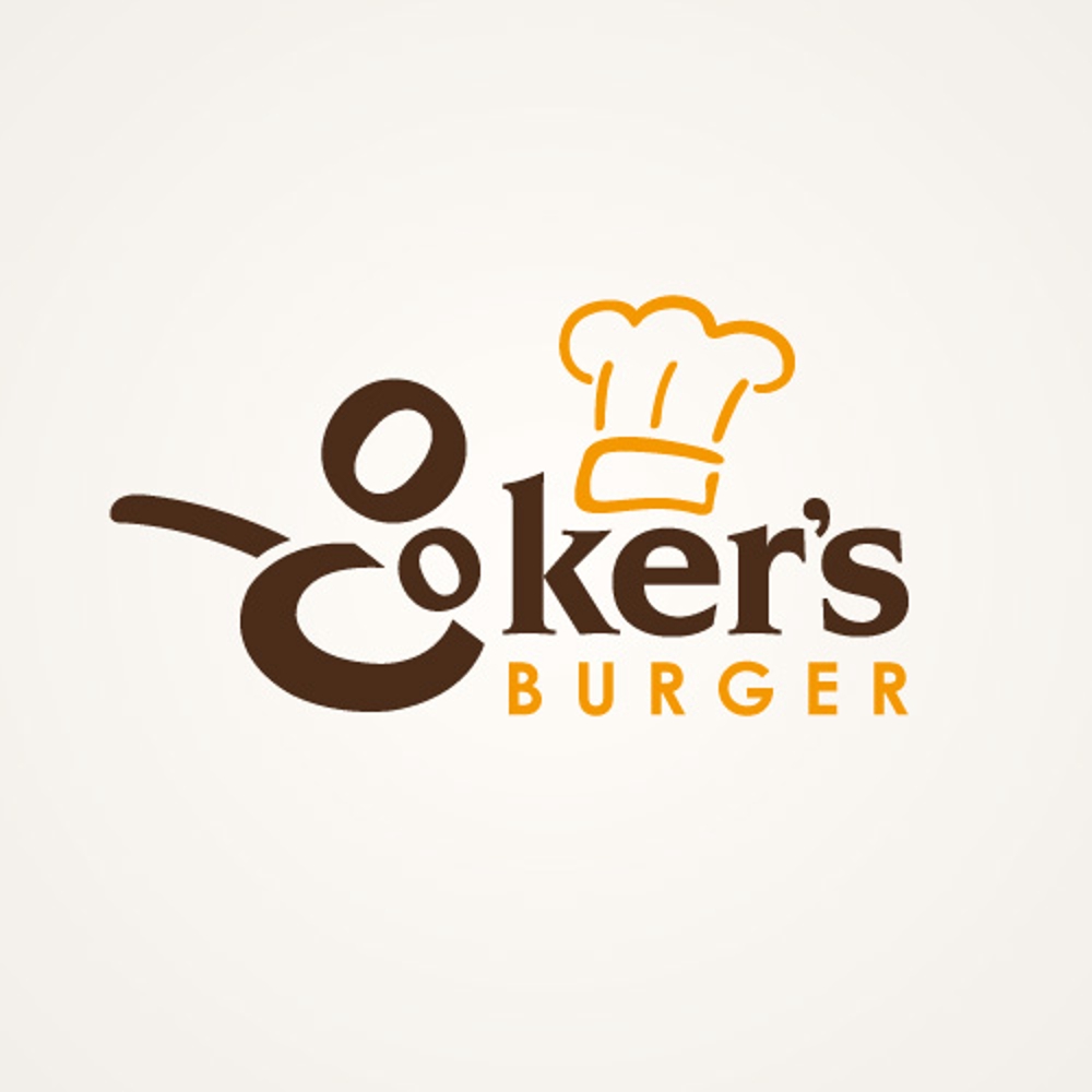 「cooker's  ニューコッカーズバーガー」のロゴ作成