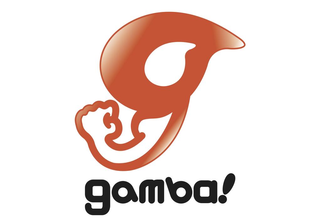 「gamba!」のロゴ作成