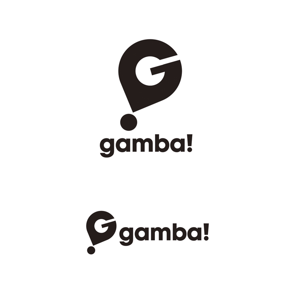 「gamba!」のロゴ作成