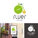 デザイン日和 (wisdom_book)さんのサイクルショップ（自転車屋）　サイクルショップリバー（Cycle shop river）のロゴへの提案