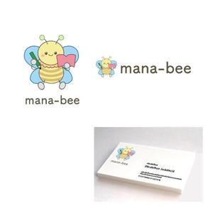 marukei (marukei)さんの学習塾「ｍａｎａ－ｂｅｅ」のロゴへの提案