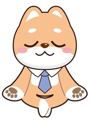 NonnoDesignLabo 片岡希 (NozomiKataoka)さんの柴犬が座禅を組んでいるマスコットキャラクターデザインへの提案