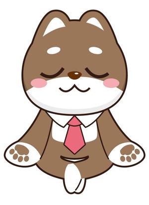 NonnoDesignLabo 片岡希 (NozomiKataoka)さんの柴犬が座禅を組んでいるマスコットキャラクターデザインへの提案