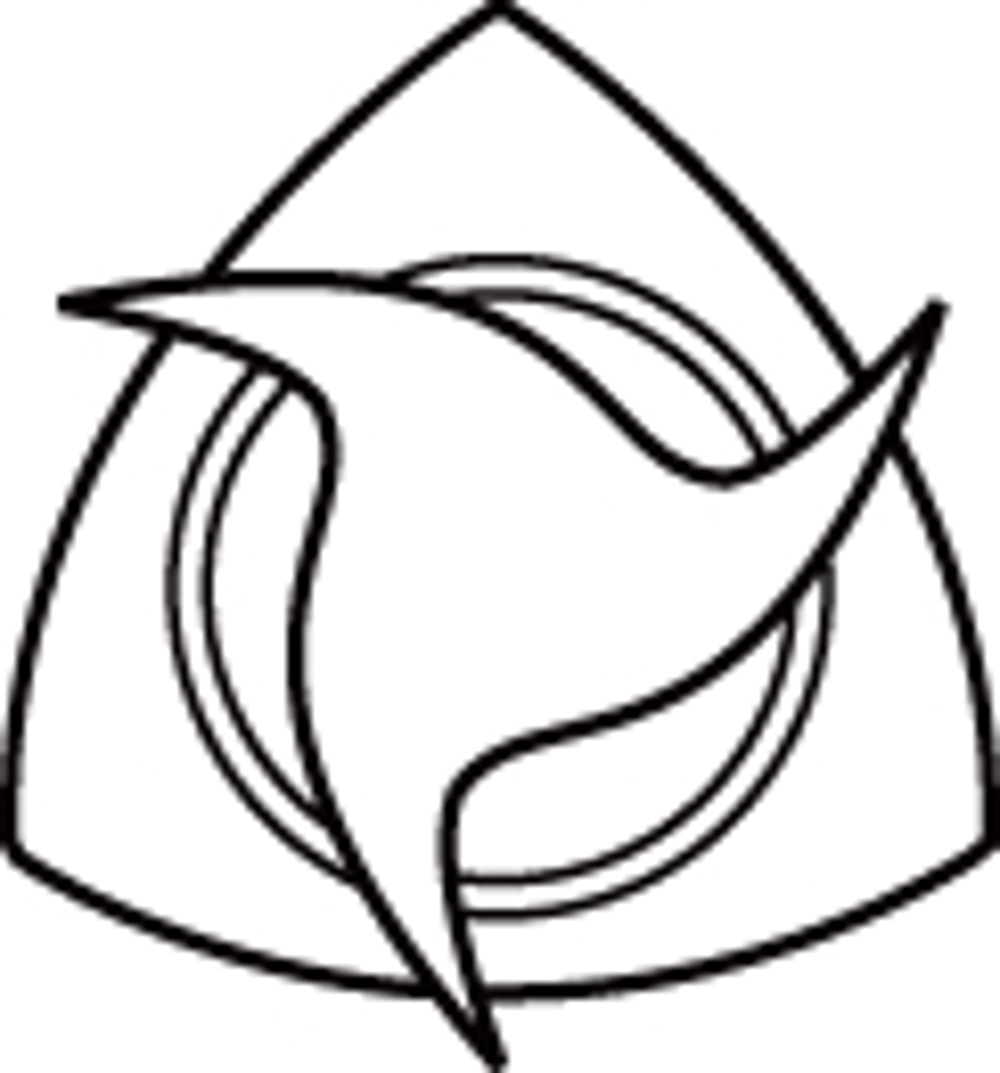 「ロータリーエンジン（ローター部）のロゴ作成」のロゴ作成