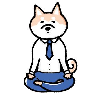 NYAPPI (nyappi)さんの柴犬が座禅を組んでいるマスコットキャラクターデザインへの提案