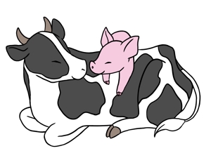 jin-star-c (jin-sc14)さんの豚、牛のイラストへの提案