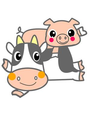 miia (miia)さんの豚、牛のイラストへの提案