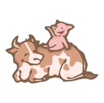 Gigi (Gigi_NY)さんの豚、牛のイラストへの提案