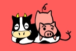 ふゆつき (HUYUTUKI)さんの豚、牛のイラストへの提案