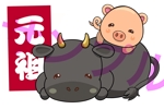 八巻利行 (Yamaki)さんの豚、牛のイラストへの提案