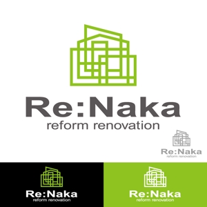 小島デザイン事務所 (kojideins2)さんのリフォーム会社『Re:Naka』の名刺やHPのロゴをお願いします。への提案