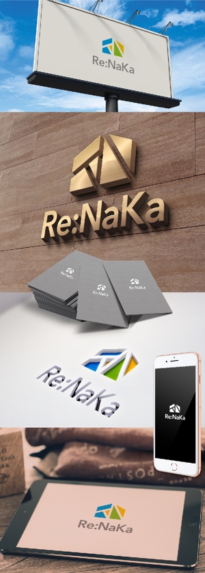 k_31 (katsu31)さんのリフォーム会社『Re:Naka』の名刺やHPのロゴをお願いします。への提案