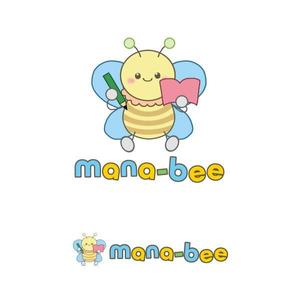 植村 晃子 (pepper13)さんの学習塾「ｍａｎａ－ｂｅｅ」のロゴへの提案