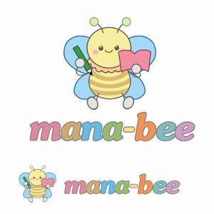 agnes (agnes)さんの学習塾「ｍａｎａ－ｂｅｅ」のロゴへの提案