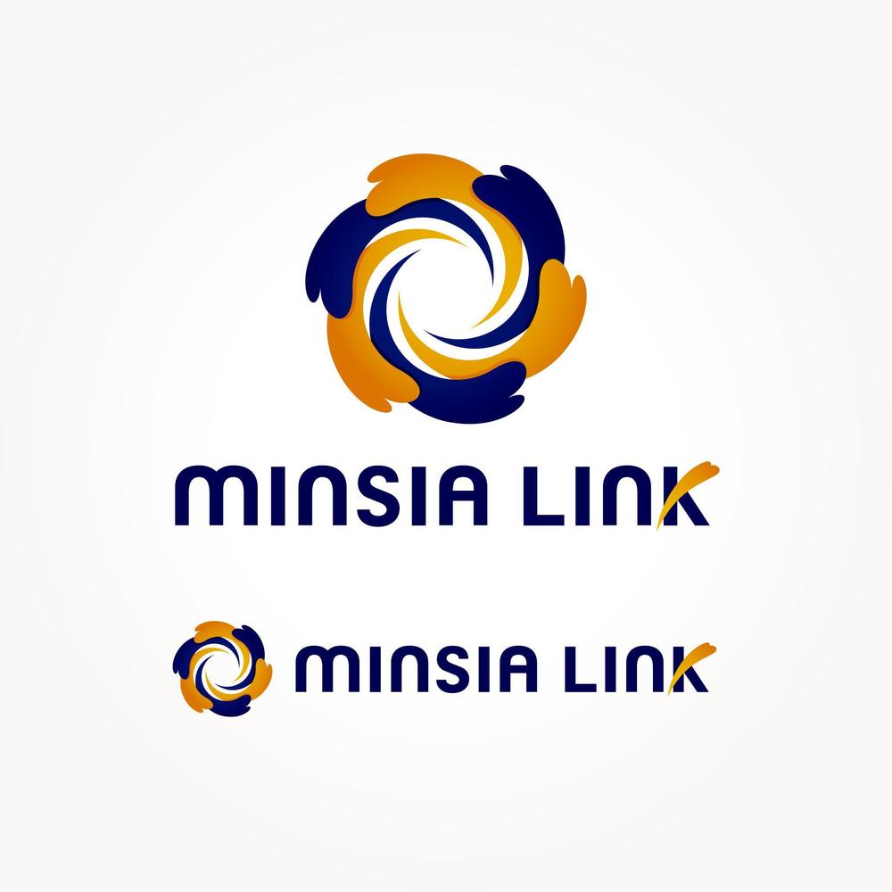 【ＭＩＮＳＩＡ　ＬＩＮＫ（ミンシアリンク）】会社設立のロゴ作成