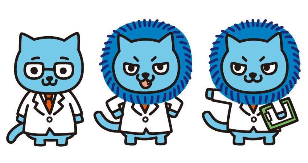 ライオンにあこがれるネコのキャラクターデザイン