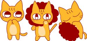 前田　桃 (m_a_e_d)さんのライオンにあこがれるネコのキャラクターデザインへの提案