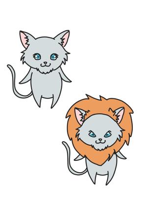 . ()さんのライオンにあこがれるネコのキャラクターデザインへの提案