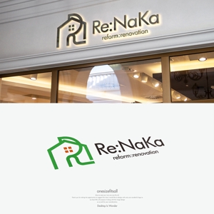 onesize fit’s all (onesizefitsall)さんのリフォーム会社『Re:Naka』の名刺やHPのロゴをお願いします。への提案