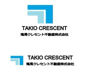 fukudoku ()さんの不動産会社「滝尾クレセント不動産株式会社」のロゴへの提案