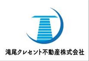 creative1 (AkihikoMiyamoto)さんの不動産会社「滝尾クレセント不動産株式会社」のロゴへの提案